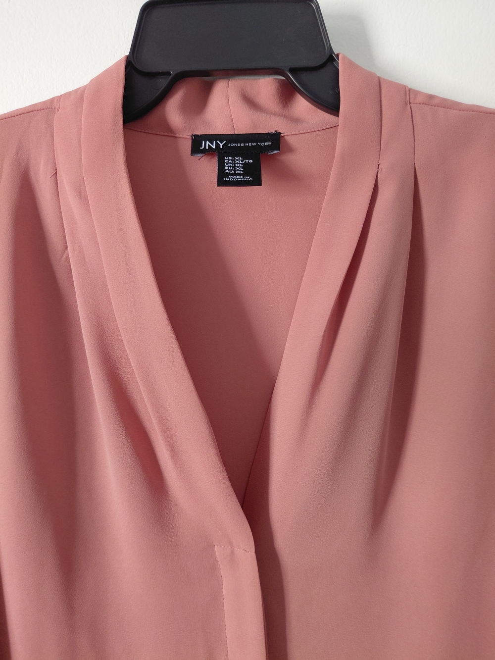 JNY Jones New York Women’s Dusty Rose Long Sleeve Blouse – Size XL - Picture 7 of 10